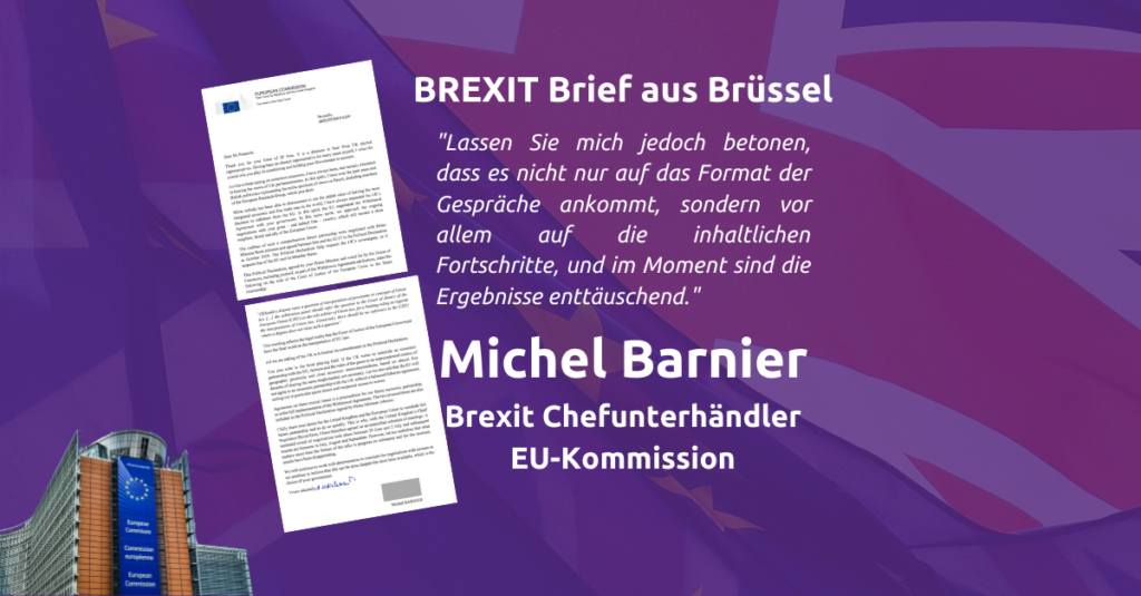 Michel Barnier francois EU commission kommission brief letter brexit friedrich jeschke volt europe europa aachen köln nrw