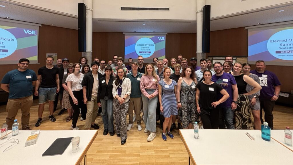 2025 Treffen von Volts Mandatstragenden in Frankfurt